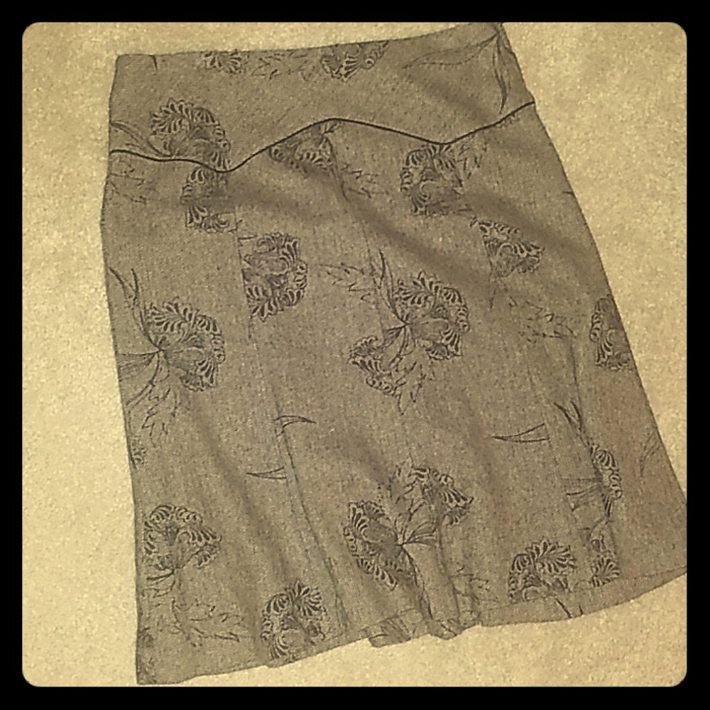 Wool Blend H&M Knee Length Skirt